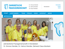 Tablet Screenshot of praxis-wendler.de